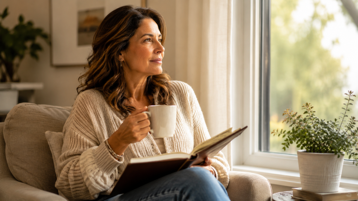 Person Journaling By A Window While Reflecting On Life Purpose And Self-Discovery. Discover Your Life'S Purpose.