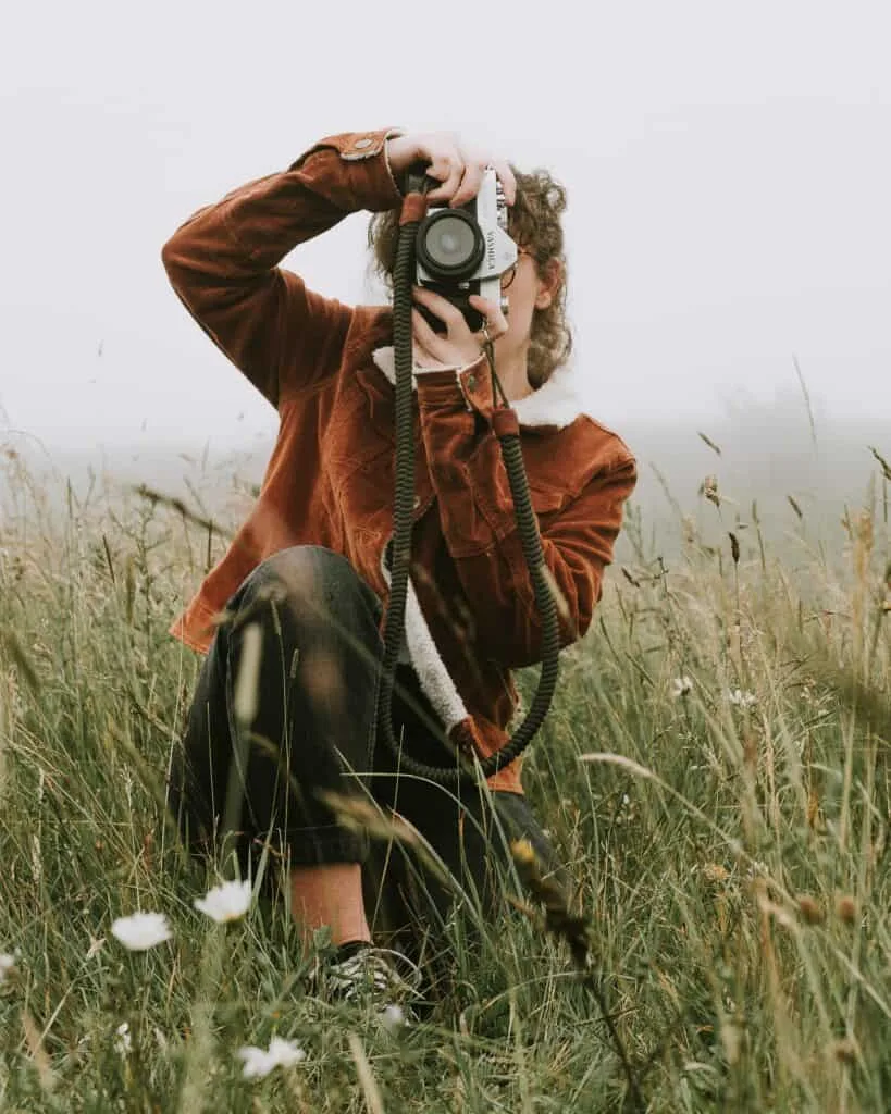Woman taking a photo