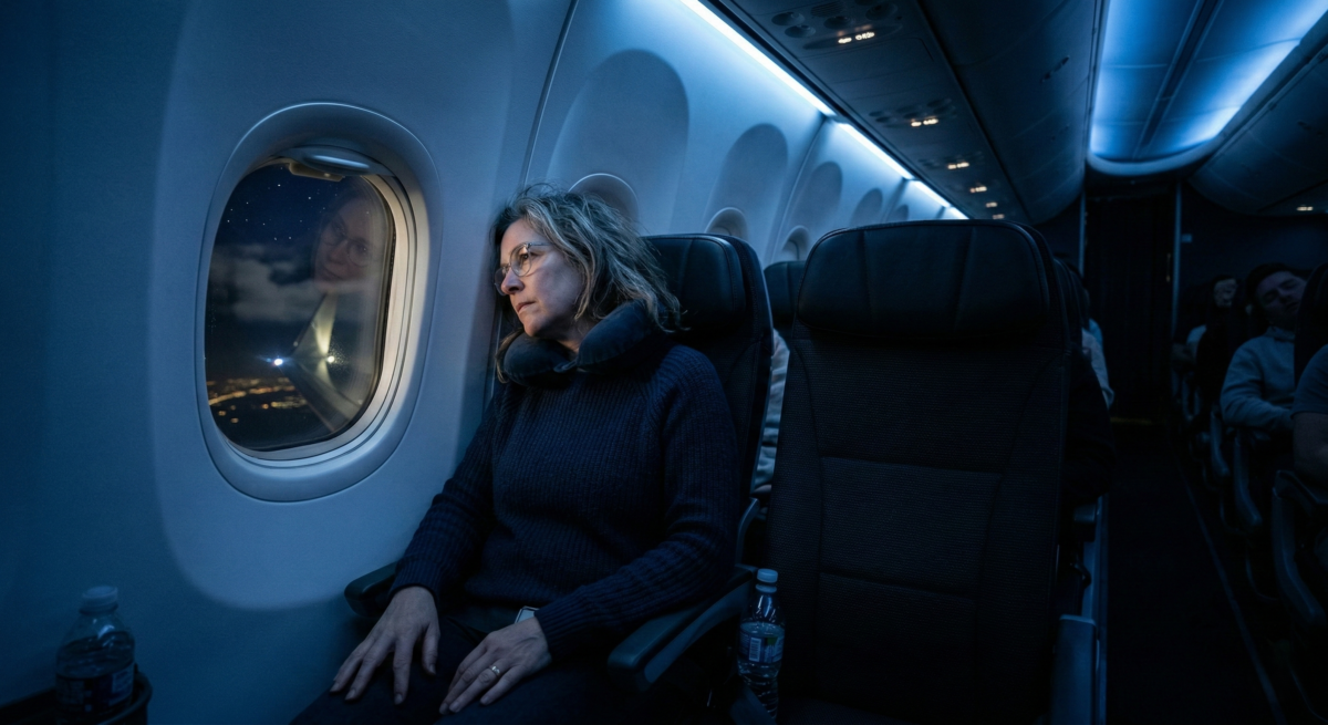 Tips For Handling Jet Lag 2 Tips For Handling Jet Lag. In The Airplane.