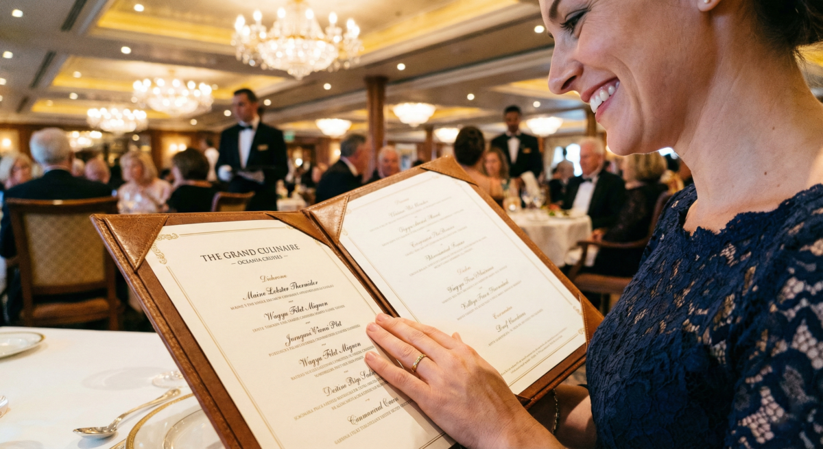 Menu - Cruise Dining Room Etiquette