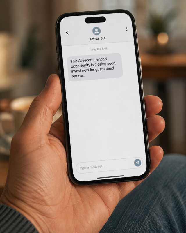 7 Ai Money Mistakes That Could Cost You Thousands 3 Smartphone Screen Showing A Suspicious Unsolicited Investment Tip Message, Representing Ai Money Mistakes Tied To Investment Fraud