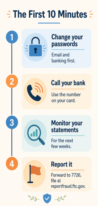 What To Do In The First 10 Minutes After Clicking An Ai Scam Text Or Email Link