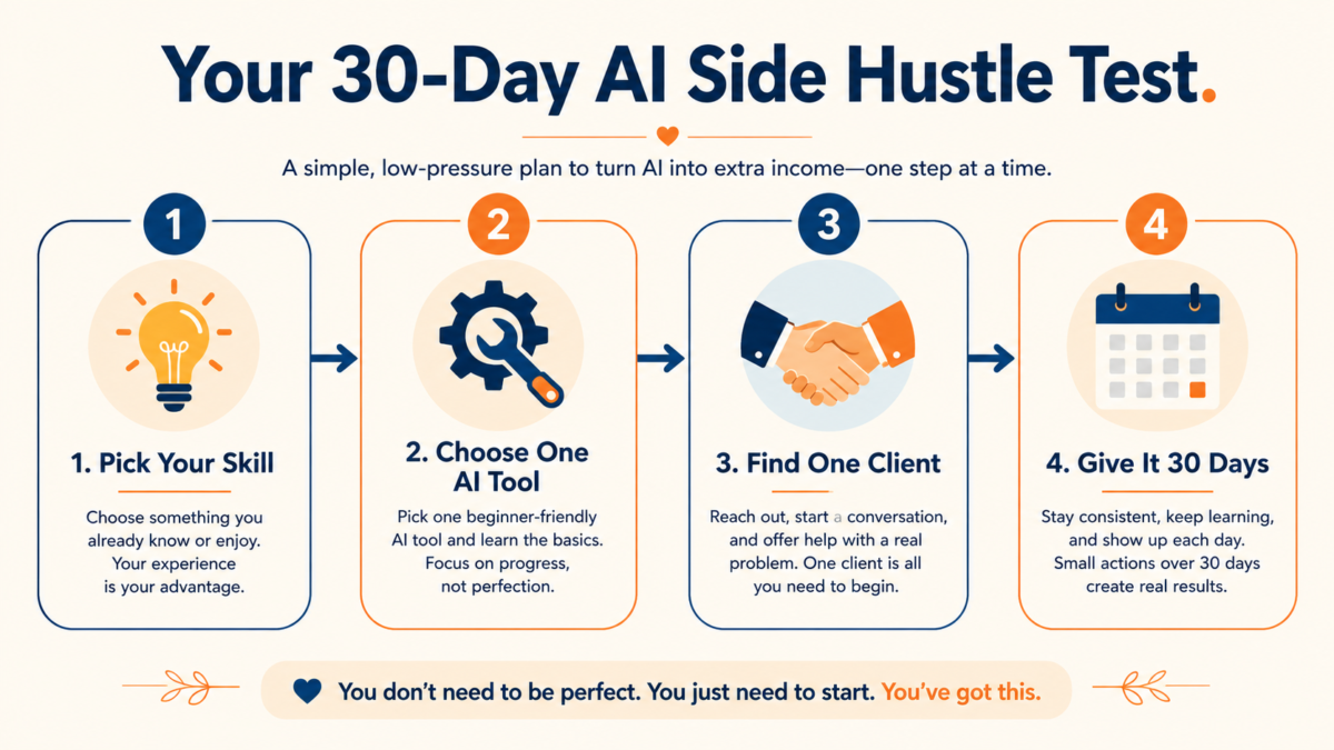 Ai Side Hustles For Adults Over 40 5 30 Day Starter Framework For Testing An Ai Side Hustles For Adults Over 40