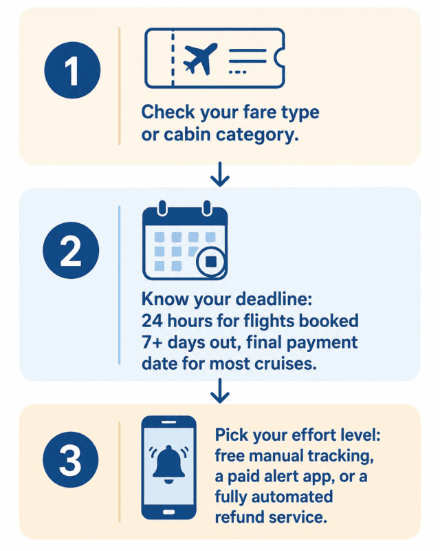 How To Get A Flight Price Drop Refund On Flights Or Cruises 4 Flight Price Drop Refund Decision Checklist For Flights And Cruises