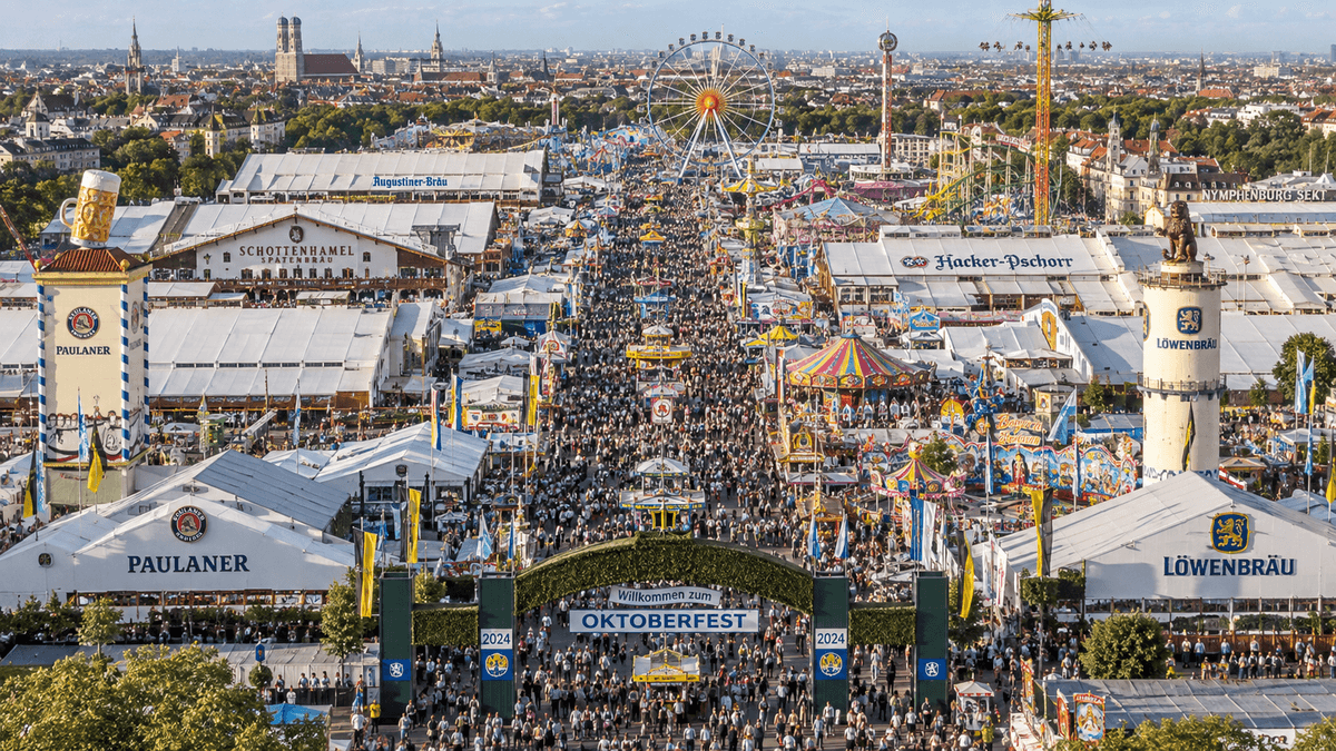 Oktoberfest Ariel Oktoberfest For First Timers. Ariel View Of The Festival.