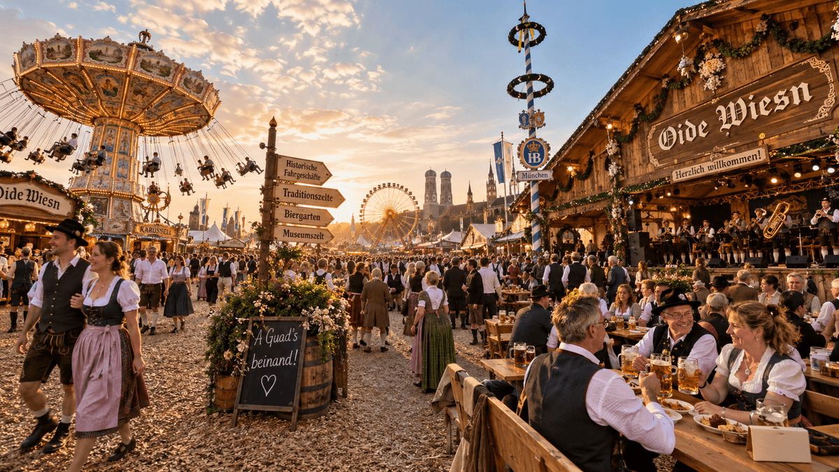 Oktoberfest Oide Wiesn Oktoberfest For First Timers. The Traditional Oide Wiesn Area.