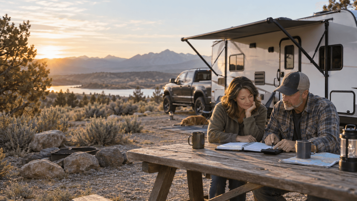 Full-Time Rv Living Costs Budget Planning At A Campsite